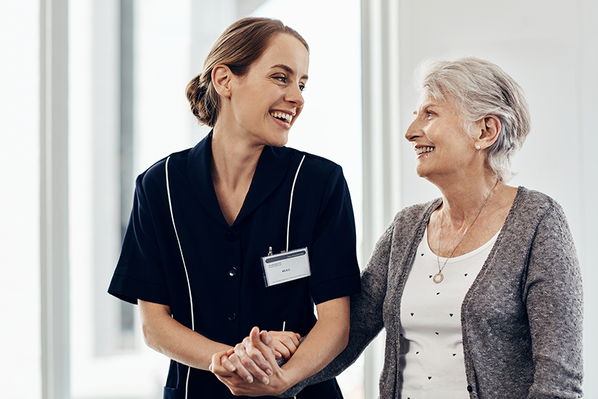 Its all about how much love you put into your work. a female nurse caring for a senior woman